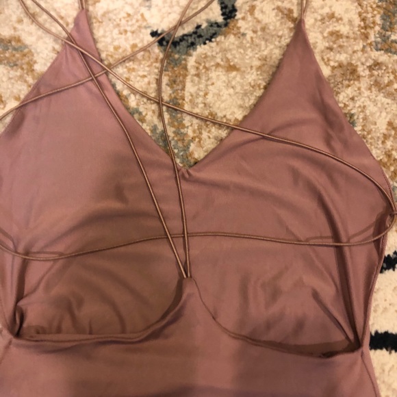 Plunge Maxi Dress Sz S/P - Picture 4 of 6